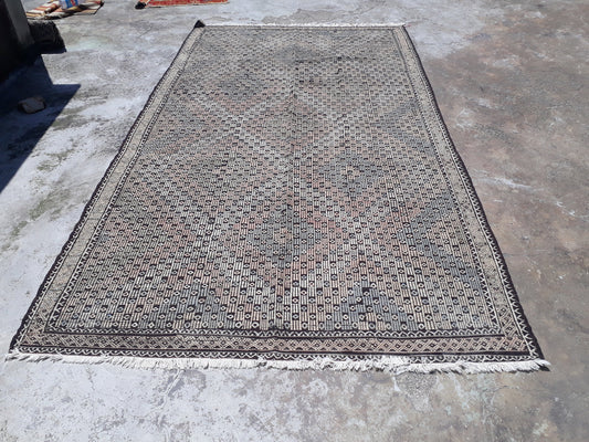 Old Turkish Rug %100 HANDMADE Kilim Rug Anatolian Vintage Rug (6x9 Feet) Geometric Rug Old Rug Decorative Rug Handmade Rug Handwoven Rug